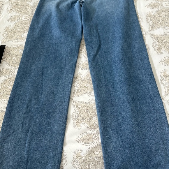 Classic Blue Wide Leg Jeans - Women's Flare & Wide Leg - Picture 3 of 6